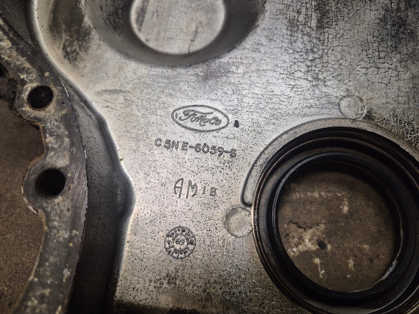 Front Engine Cover D9NN6059AA Ford 3400 3500 3550 4400 4410 4500 555 555A 555B 655 750 7500 755 A62 A64 A66