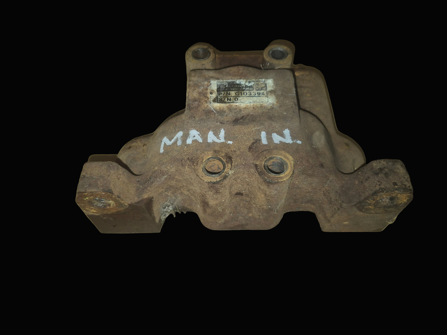 Hydraulic Manifold Inlet G33102 CASE 480D